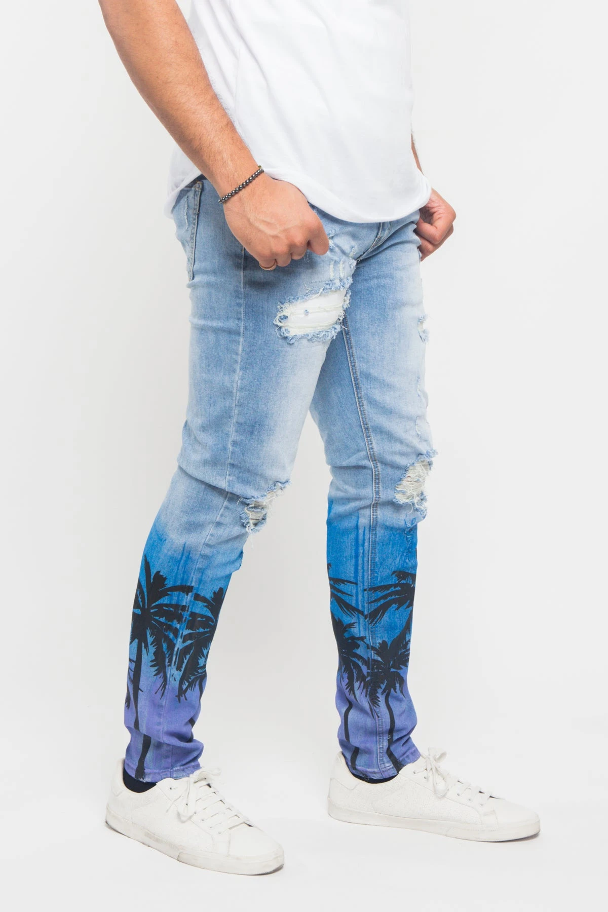 Distressed Airbrushed City Jeans 7 Distressed Airbrushed City Jeans - Image 5