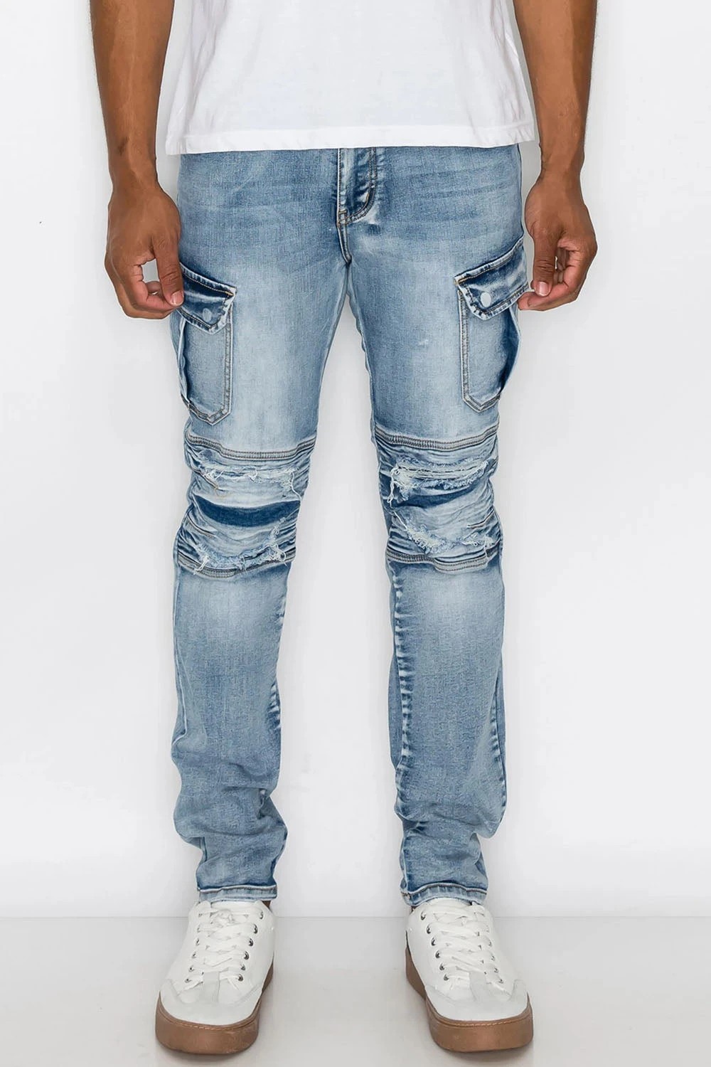 Biker Cargo Denim Jeans 3 Biker Cargo Denim Jeans