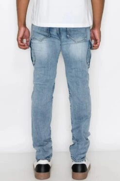 Biker Cargo Denim Jeans 10 Biker Cargo Denim Jeans -Victorious DL1311 IND 3