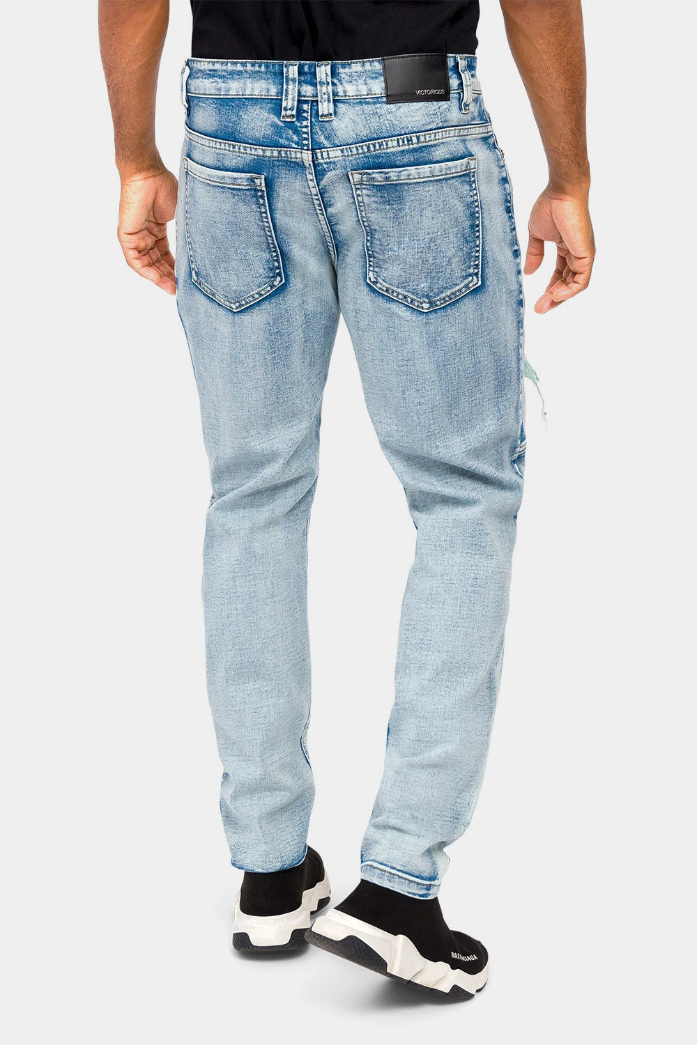 Faded Rip And Repair Denim Jeans 5 Faded Rip And Repair Denim Jeans - Image 3