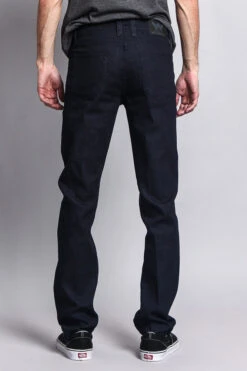 Men's Slim Fit Raw Denim Jeans (Indigo) 9 Men's Slim Fit Raw Denim Jeans (Indigo) -Victorious DL980 IND 3