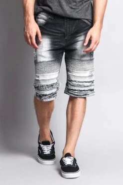 Gradation Wash Biker Shorts 17 Gradation Wash Biker Shorts -Victorious DS2011 BLK 5