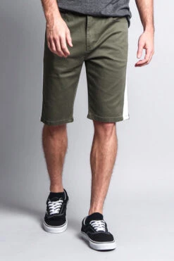Men's Shorts With Accent Band -Victorious DS2030 OLV 5