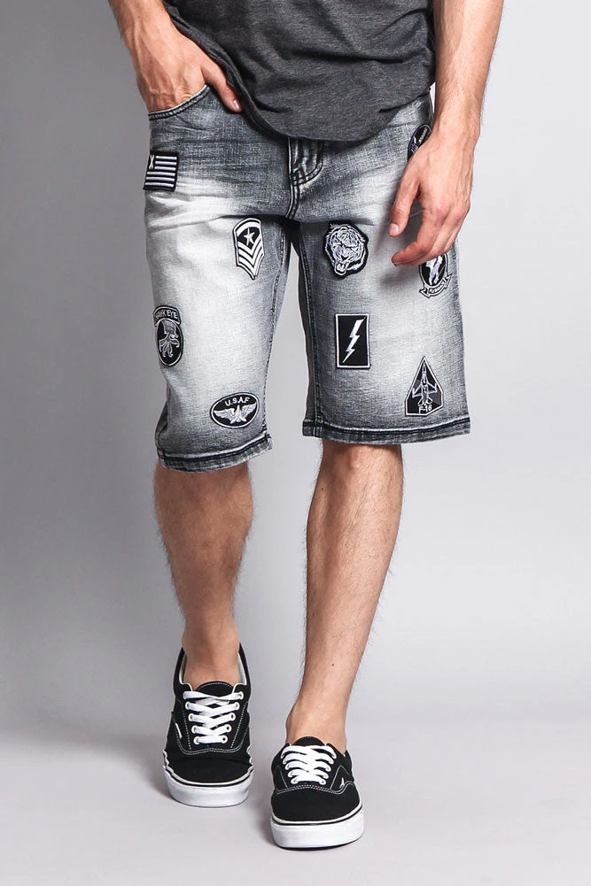 Patch Denim Shorts 8 Patch Denim Shorts - Image 6