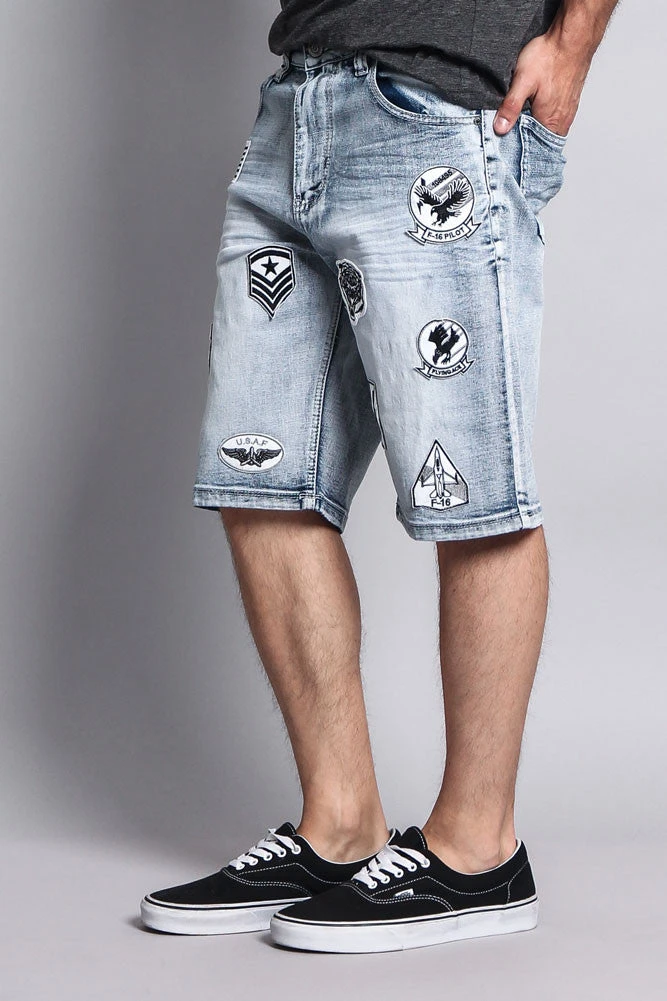 Patch Denim Shorts 9 Patch Denim Shorts - Image 7