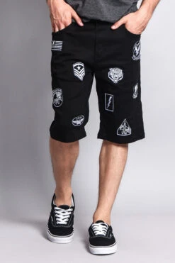 Patch Twill Shorts -Victorious DS763 BLK 5