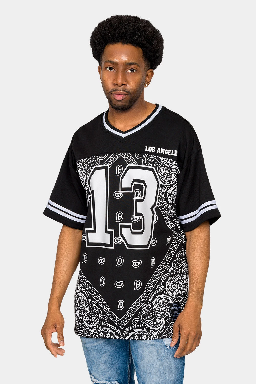 Bandana Paisley 13 Football Jersey 3 Bandana Paisley 13 Football Jersey