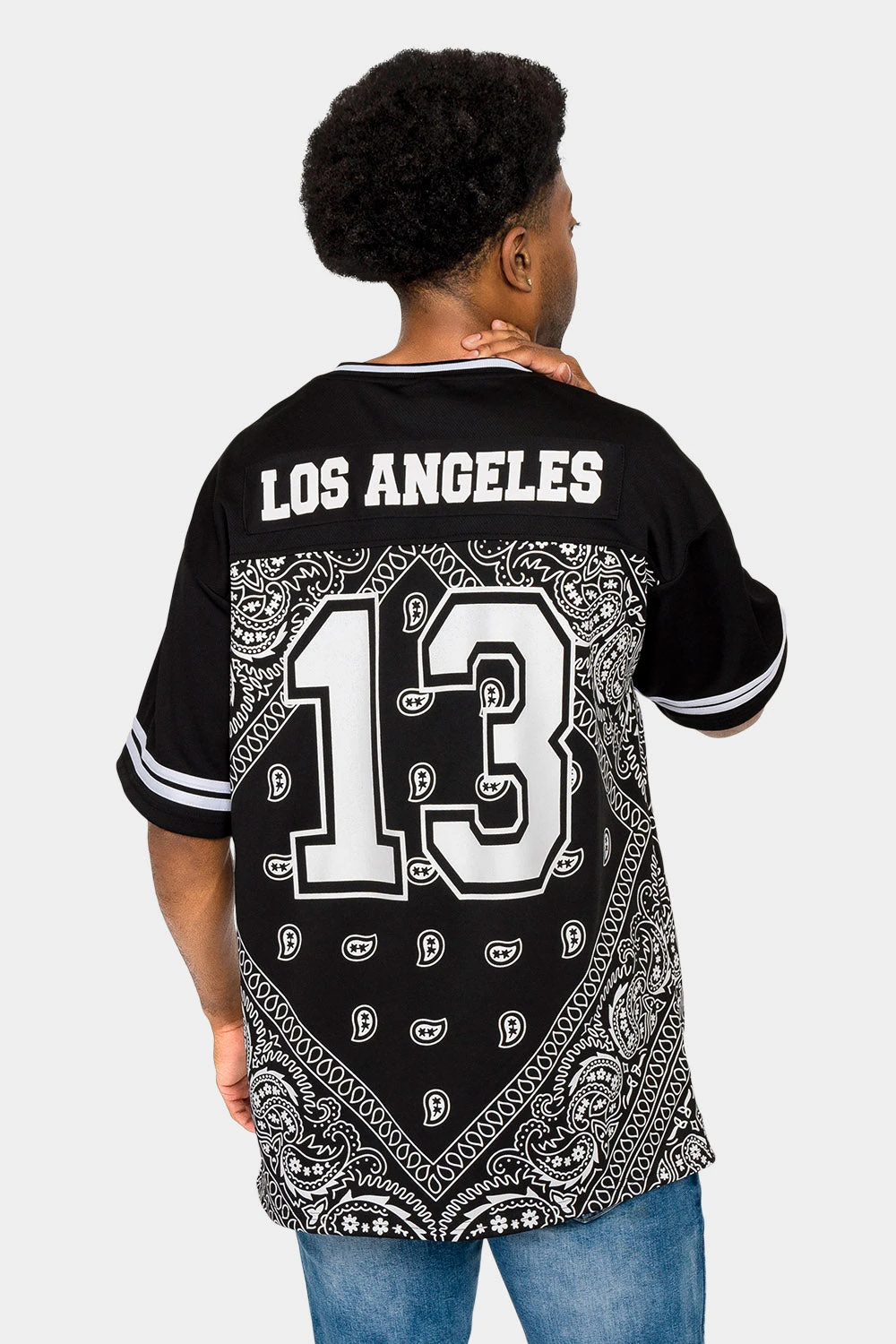 Bandana Paisley 13 Football Jersey 5 Bandana Paisley 13 Football Jersey - Image 3