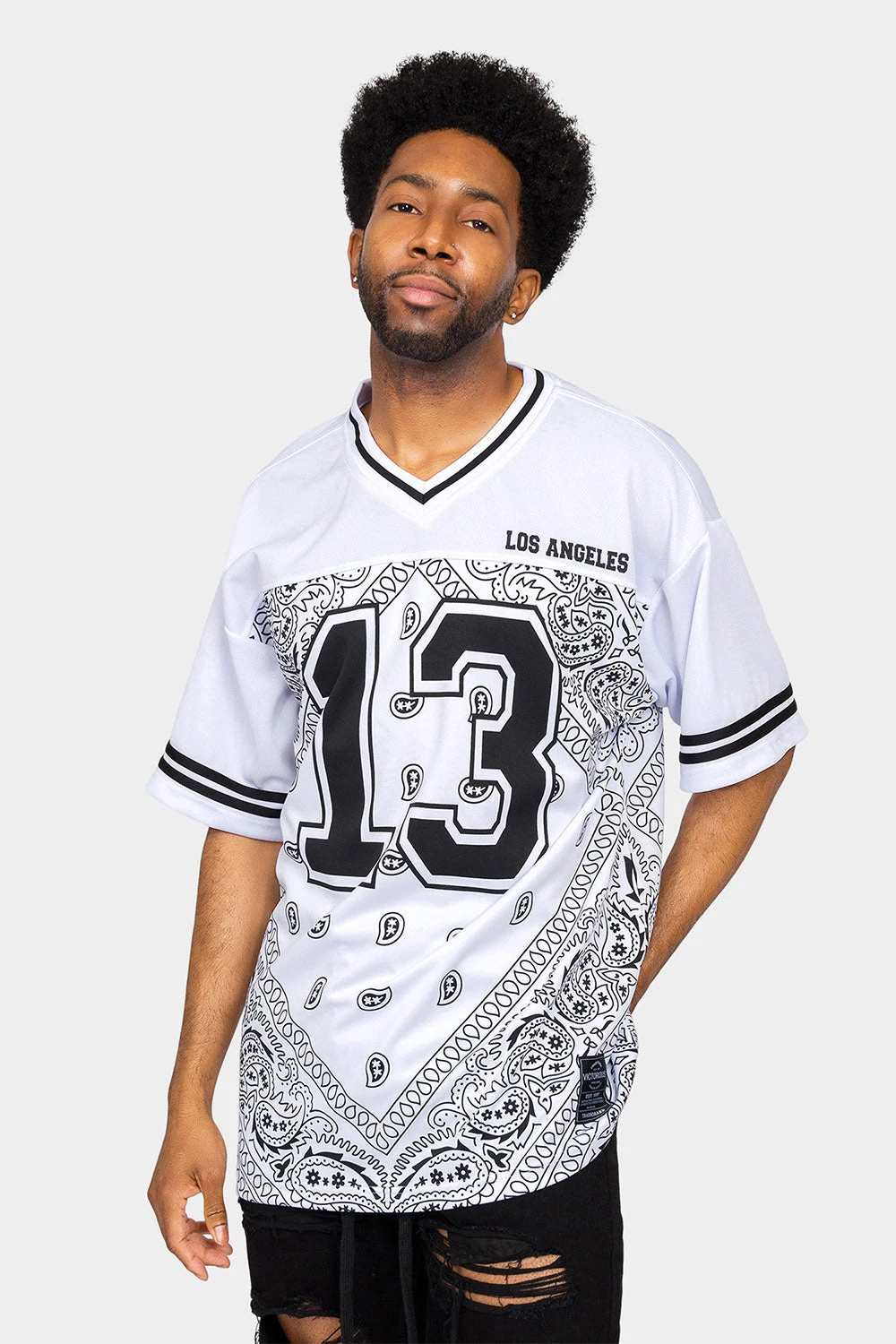 Bandana Paisley 13 Football Jersey 8 Bandana Paisley 13 Football Jersey - Image 6
