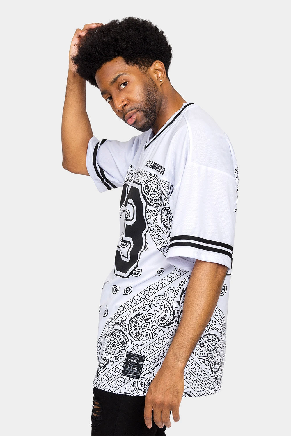 Bandana Paisley 13 Football Jersey 9 Bandana Paisley 13 Football Jersey - Image 7