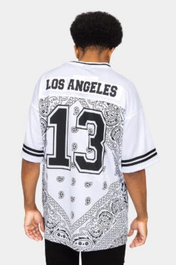 Bandana Paisley 13 Football Jersey 19 Bandana Paisley 13 Football Jersey -Victorious FJ13 WHT 3