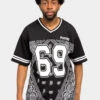 Bandana Paisley 69 Football Jersey 2 Bandana Paisley 69 Football Jersey -Victorious FJ69 BLK 1