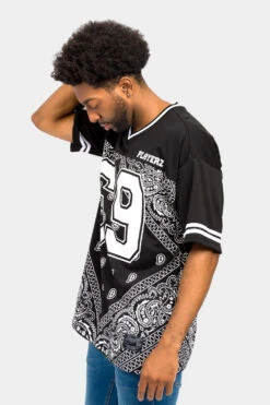 Bandana Paisley 69 Football Jersey -Victorious FJ69 BLK 2