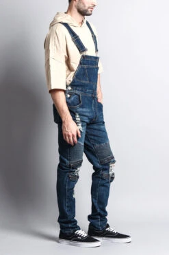Men's Distressed Denim Overalls -Victorious FR105 IND 3
