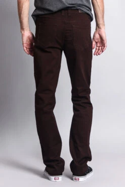 Men's Slim Fit Colored Jeans (Brown) -Victorious GS21 BRN 3