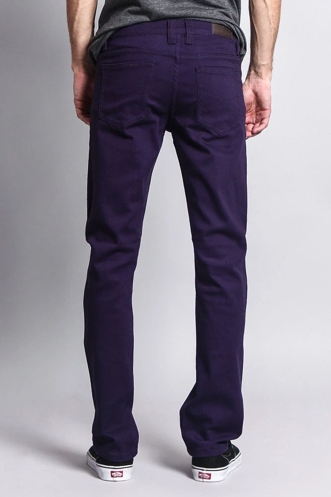Men's Slim Fit Colored Jeans (Eggplant) 5 Men's Slim Fit Colored Jeans (Eggplant) - Image 3