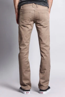 Men's Slim Fit Colored Jeans (Taupe) 9 Men's Slim Fit Colored Jeans (Taupe) -Victorious GS21 TPE 3