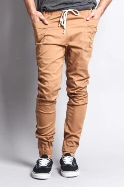Men's Joggers With Side Hip Pockets -Victorious JG899 WHE 1