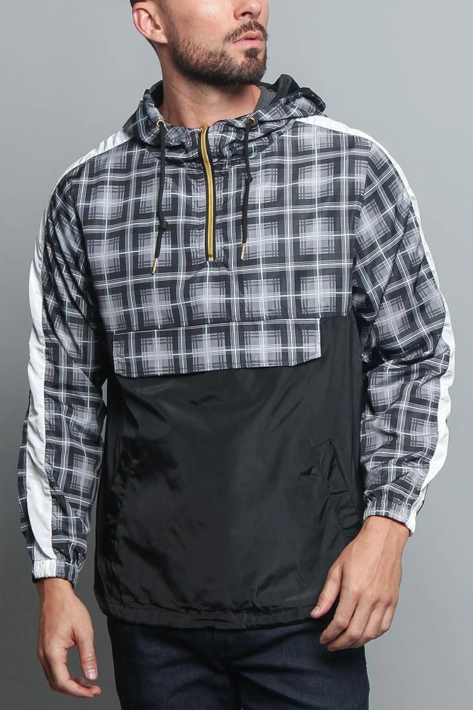 Plaid Anorak Windbreaker Jacket 10 Plaid Anorak Windbreaker Jacket - Image 8