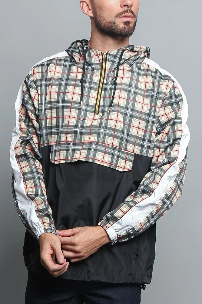 Plaid Anorak Windbreaker Jacket 17 Plaid Anorak Windbreaker Jacket - Image 15