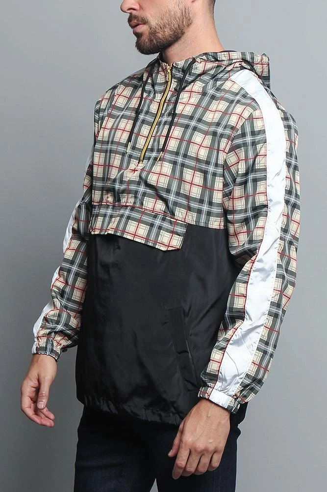 Plaid Anorak Windbreaker Jacket 18 Plaid Anorak Windbreaker Jacket - Image 16