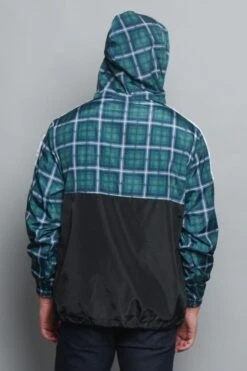 Plaid Anorak Windbreaker Jacket 28 Plaid Anorak Windbreaker Jacket -Victorious JK5008 TEL 7