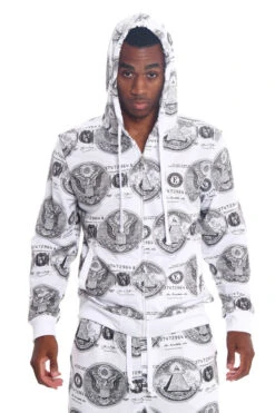 All About The Money Zip Up Hoodie -Victorious JK501 5