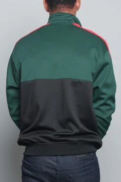 Tri-Colored Track Jacket -Victorious JK5010 GRN 3