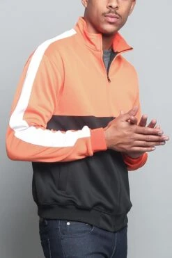 Tri-Colored Track Jacket -Victorious JK5010 ORG 4