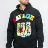 Colorful Chenille Patched Savage Tiger Hoodie