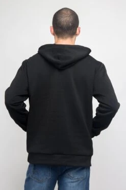 Colorful Chenille Patched Savage Tiger Hoodie -Victorious JK5025 BLK 3