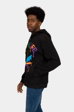 High Life Fleece Hoodie -Victorious JK5036 BLK 3