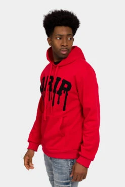 Drip Fleece Pullover Hoodie -Victorious JK5042 RED 2