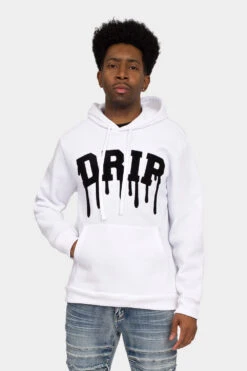 Drip Fleece Pullover Hoodie -Victorious JK5042 WHT 1