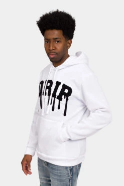 Drip Fleece Pullover Hoodie -Victorious JK5042 WHT 3