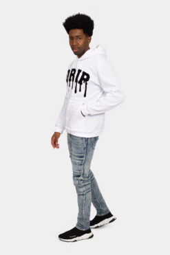 Drip Fleece Pullover Hoodie -Victorious JK5042 WHT 5