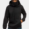 Essential Fleece Mask Hoodie 2 Essential Fleece Mask Hoodie -Victorious JK5053 BLK 1