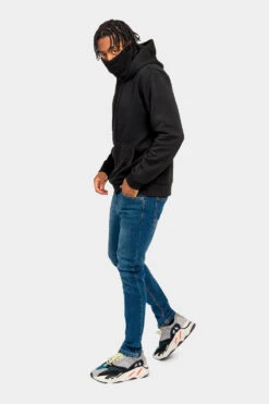 Essential Fleece Mask Hoodie -Victorious JK5053 BLK 6