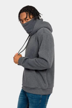 Essential Fleece Mask Hoodie -Victorious JK5053 CHC 2