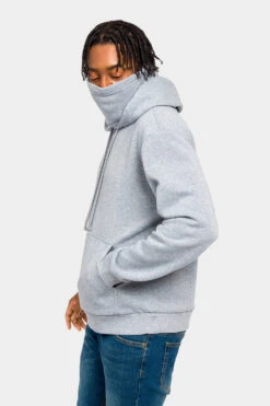 Essential Fleece Mask Hoodie -Victorious JK5053 GRY 2