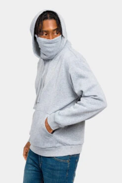 Essential Fleece Mask Hoodie -Victorious JK5053 GRY 5