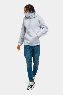 Essential Fleece Mask Hoodie -Victorious JK5053 GRY 6