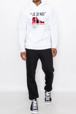 Legend Pixel Shoe Fleece Hoodie 27 Legend Pixel Shoe Fleece Hoodie -Victorious JK5054 WHITE 4