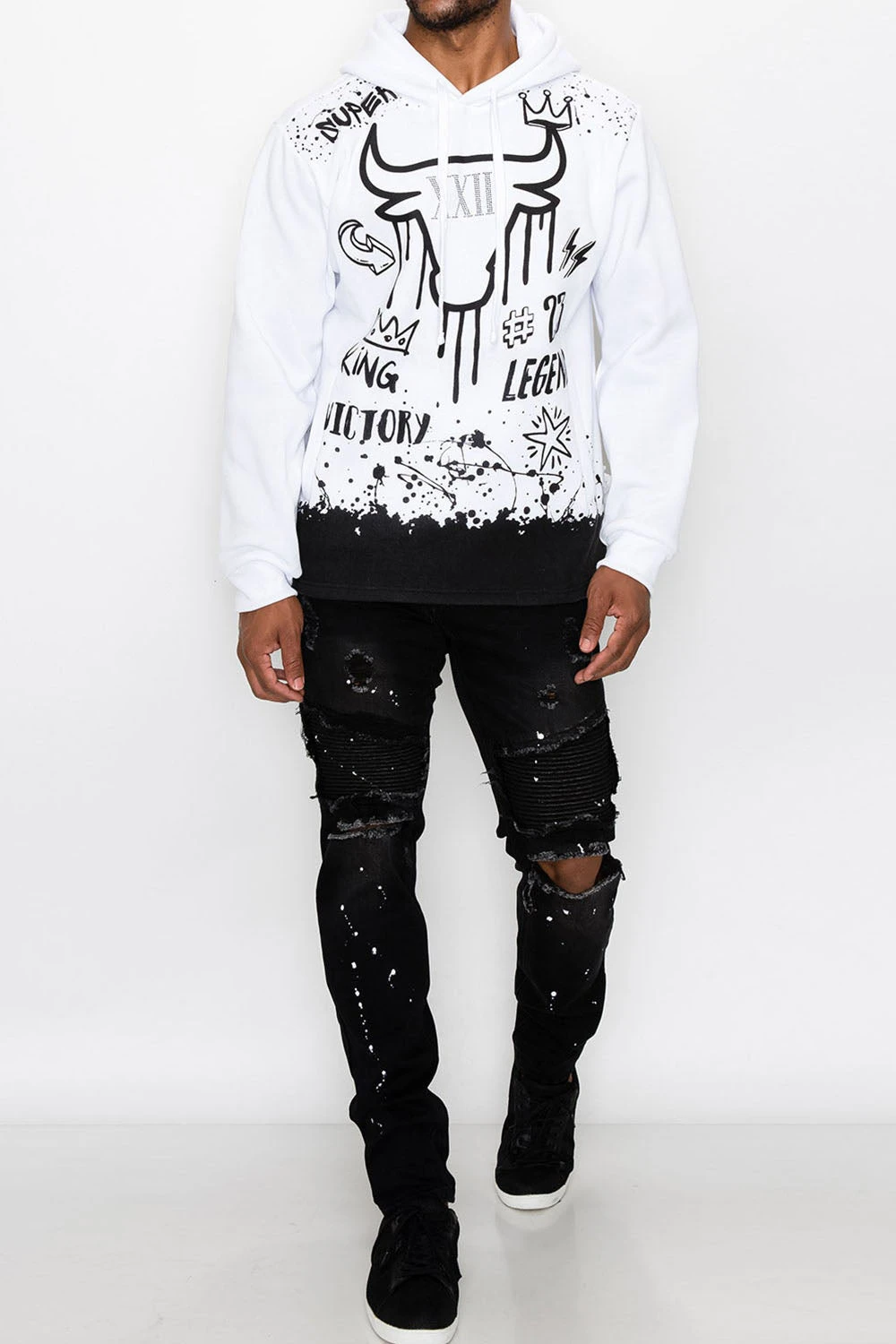 23 Legend Graffiti Pullover Hoodie 16 23 Legend Graffiti Pullover Hoodie - Image 14