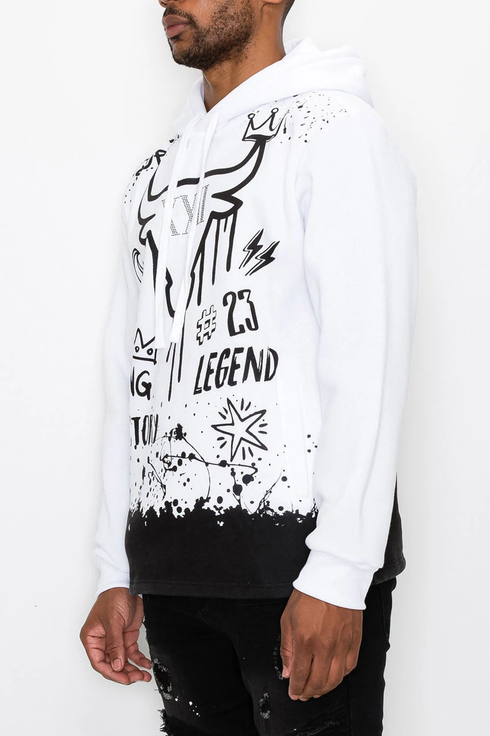 23 Legend Graffiti Pullover Hoodie 14 23 Legend Graffiti Pullover Hoodie - Image 12