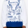 23 Legend Graffiti Pullover Hoodie -Victorious JK5062 R.BLUE 1