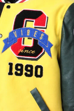 Patched Good Vibes Varsity Jacket -Victorious JK5071 BYL 3