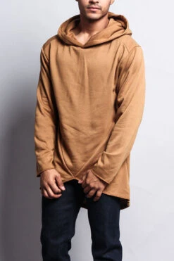 Long Length Fishtail Pullover Hoodie -Victorious JK700 WHE 1