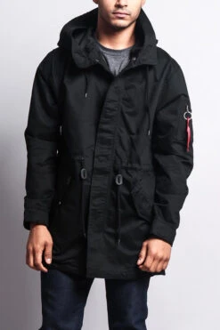 MA-1 Bomber Style Anorak Jacket 17 MA-1 Bomber Style Anorak Jacket -Victorious JK715 BLK 1