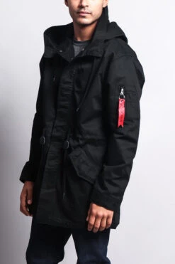 MA-1 Bomber Style Anorak Jacket 18 MA-1 Bomber Style Anorak Jacket -Victorious JK715 BLK 2